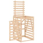 vidaXL Úložný box pre odpadkový kôš 84x90x128,5 cm masívna borovica – Obrázok 6