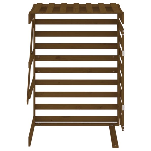 vidaXL Predĺženie ma úložný box na odpadkový kôš medovo-hnedé borovica – Obrázok 7