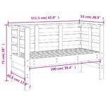 vidaXL 3-dielna záhradná sedacia súprava čierna borovicový masív – Obrázok 9