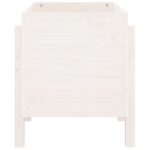 vidaXL Záhradný kvetináč biely 62x50x57 cm borovicový masív – Obrázok 5