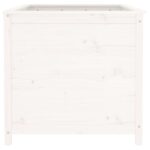 vidaXL Záhradný vyvýšený záhon biely 119,5x82,5x78 cm masívna borovica – Obrázok 4