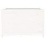 vidaXL Záhradný vyvýšený záhon biely 119,5x82,5x78 cm masívna borovica – Obrázok 5