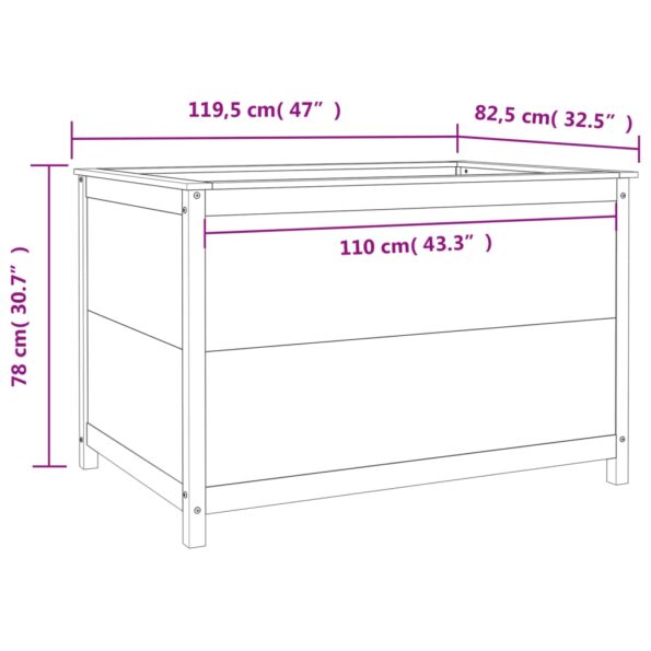 VXL8720845810467_g_en_hd_7.jpg vidaXL Záhradný vyvýšený záhon biely 119,5x82,5x78 cm masívna borovica – Obrázok 9