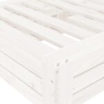 vidaXL Kryt na stojan na slnečník biely masívna borovica – Obrázok 7