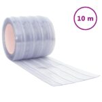 vidaXL Záves do dverí priehľadný 200 mm x 1,6 mm 10 m PVC – Obrázok 2