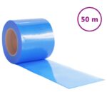 vidaXL Záves na dvere, modrý 200 mmx1,6 mm 50 m, PVC – Obrázok 2
