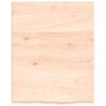 vidaXL Nástenná polica 40x50x4 cm, neošetrený dubový masív – Obrázok 2