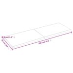vidaXL Nástenná polica tmavohnedá 180x60x(2-4)cm ošetrený dubový masív – Obrázok 8
