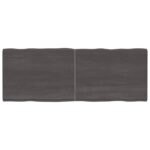 vidaXL Stolová doska tmavosivá 160x60x4 cm ošetrený dub živé hrany