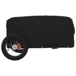 vidaXL Vozík za bicykel, čierny 30 kg, železo – Obrázok 7