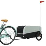 vidaXL Vozík za bicykel, čierno sivý 45 kg, železo – Obrázok 3