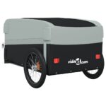 vidaXL Vozík za bicykel, čierno sivý 45 kg, železo – Obrázok 8
