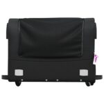 vidaXL Vozík za bicykel, čierny 45 kg, železo – Obrázok 6