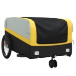 vidaXL Vozík za bicykel, čierno žltý 45 kg, železo – Obrázok 4