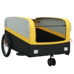 vidaXL Vozík za bicykel, čierno žltý 45 kg, železo – Obrázok 5
