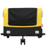 vidaXL Vozík za bicykel, čierno žltý 45 kg, železo – Obrázok 6