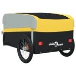 vidaXL Vozík za bicykel, čierno žltý 45 kg, železo – Obrázok 8