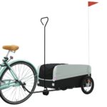 vidaXL Vozík za bicykel, čierno sivý 45 kg, železo – Obrázok 3