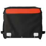 vidaXL Vozík za bicykel, čierno oranžový 30 kg, železo – Obrázok 6