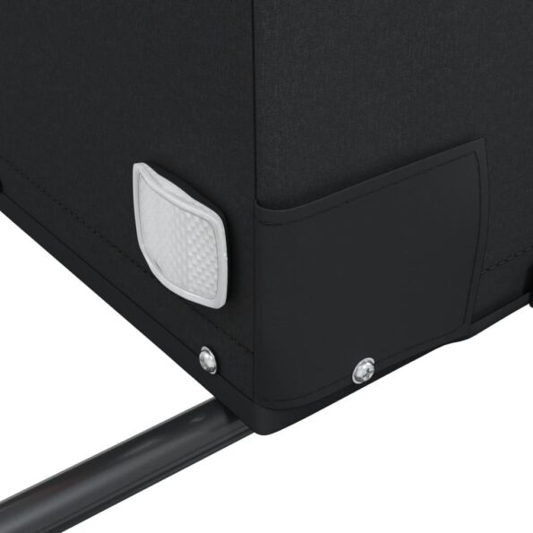 vidaXL Príves za bicykel čierno-žltý 30 kg železo – Obrázok 10