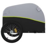 vidaXL Vozík za bicykel, čierno zelený 45 kg, železo – Obrázok 7