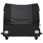 vidaXL Vozík za bicykel, čierny 45 kg, železo – Obrázok 6