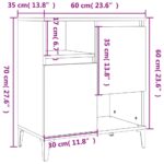 vidaXL Komody 2 ks betónovo sivé 60x35x70 cm kompozitné drevo – Obrázok 9