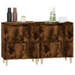 vidaXL Komody 2 ks dymový dub 60x35x70 cm kompozitné drevo – Obrázok 4