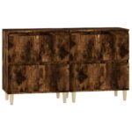vidaXL Komody 2 ks dymový dub 60x35x70 cm kompozitné drevo – Obrázok 6