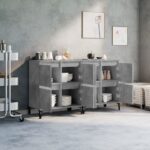 vidaXL Komody 2 ks betónovo sivé 60x35x70 cm kompozitné drevo – Obrázok 3