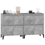 vidaXL Komody 2 ks betónovo sivé 60x35x70 cm kompozitné drevo – Obrázok 4