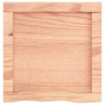 vidaXL Kúpeľňová doska bledohnedá 40x40x(2-4) cm ošetrený masív – Obrázok 6