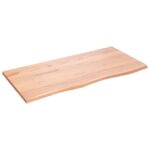vidaXL Kúpeľňová doska bledohnedá 100x50x2 cm ošetrený masív – Obrázok 2
