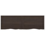 vidaXL Kúpeľňová doska tmavosivá 160x50x6 cm ošetrený masív – Obrázok 7