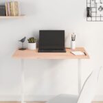 vidaXL Stolová doska 80x60x2 cm neošetrený dubový masív