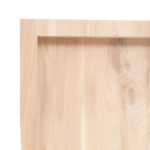 vidaXL Stolová doska 100x50x(2-4) cm neošetrený dubový masív – Obrázok 6