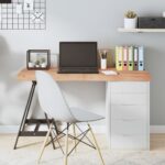 vidaXL Stolová doska bledohnedá 120x50x6 cm ošetrený dubový masív