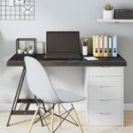 vidaXL Stolová doska tmavosivá 120x60x6 cm ošetrený dubový masív