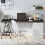 vidaXL Stolová doska tmavosivá 160x60x6 cm ošetrený dubový masív