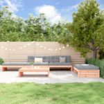 vidaXL 5-dielna záhradná sedacia súprava s vankúšmi masív douglas