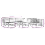 vidaXL 7-dielna záhradná sedacia súprava impregnovaná borovica – Obrázok 8