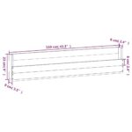 vidaXL Nástenné stojany na topánky 2 ks 110x9x23 cm borovicový masív – Obrázok 9