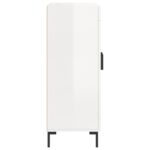 vidaXL Komoda lesklá biela 69,5x34x90 cm spracované drevo – Obrázok 7