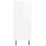 vidaXL Komoda lesklá biela 69,5x34x90 cm spracované drevo – Obrázok 7