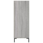 vidaXL Knižnica sivá sonoma 69,5x32,5x90 cm kompozitné drevo – Obrázok 5