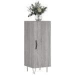 vidaXL Komoda sivý dub sonoma 34,5x34x90 cm spracované drevo – Obrázok 3