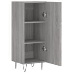 vidaXL Komoda sivý dub sonoma 34,5x34x90 cm spracované drevo – Obrázok 6
