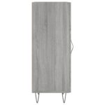 vidaXL Komoda sivý dub sonoma 34,5x34x90 cm spracované drevo – Obrázok 7