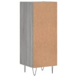vidaXL Komoda sivý dub sonoma 34,5x34x90 cm spracované drevo – Obrázok 8