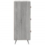 vidaXL Komoda sivý dub sonoma 34,5x34x90 cm spracované drevo – Obrázok 7